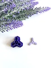 Christmas holly cutter for polymer clay, earring clay cutters, diy