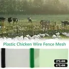 Plastic Fence Mesh 300X40CM Chicken Wire Fence Mesh Lightweight Fencing numPY