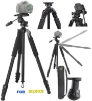 80" PROFESSIONAL TITANIUM ALLOY HEAVY DUTY TRIPOD FOR NIKON D3400 D5600 D7100