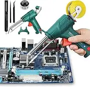Multi-Function Soldering Iron Soldering Gun Set with 30g Tin Wire + Desoldering Tool + Pointed & Bent Tweezers Multi Function Soldering Iron Gun Set