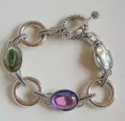 *NEW* LIA SOPHIA Epiphany Genuine Abalone Pearl Bracelet, MSRP: $145.00
