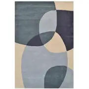 Modern Pebbles Handmade Wool Rug-6232-Grey Multi-110x160cm