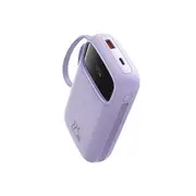 Baseus Qpow2 Dual-Cable Digital Display Fast Charge Power Bank 22.5W (Purple)