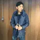 美國百分百【全新真品】Superdry 極度乾燥 風衣 連帽 防風外套 夾克 網格 男 海軍藍 S M號 I757