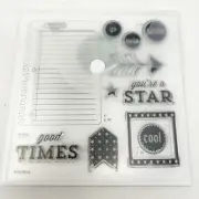 Close to My Heart My Acrylix TAKE NOTE Cricut Bundle Premium Clear Stamps D1574