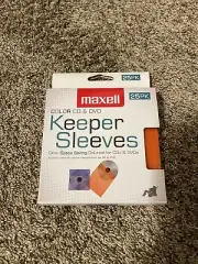 Maxell CD/DVD Keeper Sleeves - Color [25 Pack] (190151)