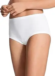 [CALIDA] Women's Midislip Slip/Hosen Brief, White-Weiß (Weiss 001), 18