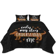 Cool Quote Only My Dachshund Dog Understands Me Coverlet