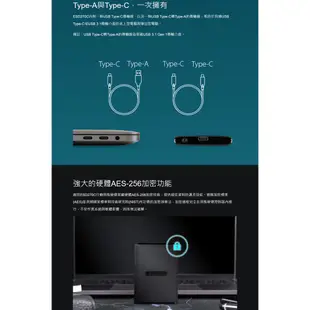 Transcend創見 ESD270C 1TB Type C 輕薄外接SSD固態硬碟 現貨 蝦皮直送