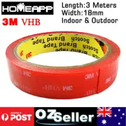 3M VHB 18mmX3m Double-sided Clear Transparent Acrylic Adhesive Tape