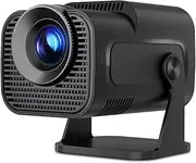 Mini Projector Portable with Android 11, Smart Projector 1080P Full HD 4K Support, Outdoor Projector Wifi6 BT5.0 390ANSI 10000Lumens, 180°Rotatable Projector for Phone/Laptop/TV Stick (Black-Android)