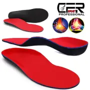 Orthotic Shoe Insoles High Arch Support Inserts Plantar Fasciitis Flat Feet Pads