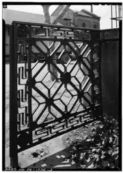 3. DETAIL OF IRON GATE ENTRANCE TO FRONT WALK - Preston Retreat, Twentieth