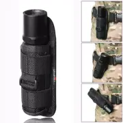 New Hiking Flashlight Holder Carry Belt Pouch Nylon Holster Torch 360° Rotatable