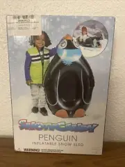 SNOWCANDY Penguin Inflatable Snow Sled 37" Penguin