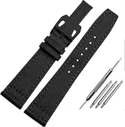 [BANDKIT] Nylon Watch Band For IWC Portuguese Pilot Series 20mm 21mm 22mm Wristwatches Band Canvas Bracelet Black Blue Green Watch Strap