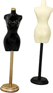 SUPVOX 2Pcs Mannequin Model Doll Dress Rack Sturdy Clothes Display Stand for DIY Dress Showcase Present for Birthdays and Special Occasions