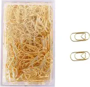 200 Pcs Small Gold Paper Clips Love Heart Shaped Paperclips Stainless Steel In T