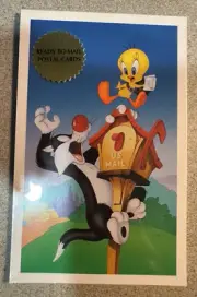 VINTAGE LOONEY TUNES SYLVESTER & TWEETY NEW SEALED 10 POST CARDS USPS 1998 MAIL