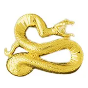 14K Gold Snake Head Pendant
