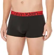 Calvin Klein Men's Techno Minimal Micro Low Rise Trunk, Black, Extra Large
