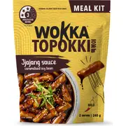Wokka Topokki Meal Kit Jjajang Sauce Caramelised Soy Bean 240g