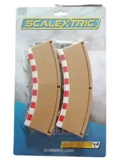 Scalextric C8240 Slot Car Track Radius 1 Curve Outer Borders 45º , 4 Pack