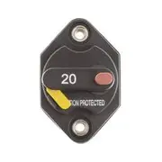 Jaylec 20A Type 3 Circuit Breaker Manual Reset Panel Mount - CB5520B