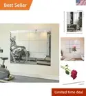 Elegant 12" x 12" Silvery Wall Mirrors - Frameless for Versatile Applications