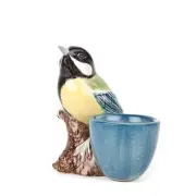 Quail Ceramics Egg Cup With Great Tit