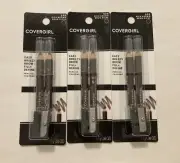 Lot Of 3 Covergirl Easy Breezy Brow Fill & Define Pencil 505 rich brown. New