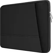 TEDNETGO Laptop Sleeve, Laptop Case, Laptop Sleeve 15.6 inch, Durable HP Lenovo Bag Case, Computer Bag Briefcase Carrying Bag Case 15 16 inch with Pockets for Dell Asus Gifts for Women Men, Black