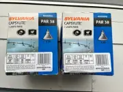 NWT Two Sylvania Par 38 Capsylite 4.75” White Flood Light Bulbs 90 PAR CAP 120V