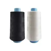 2 Spools Polyester 3000 Yards Sewing Thread Spools, 40/2 Thread for Sewing Ma...