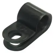 Jaylec Plastic P Clips, Pack of 100 - 6.3x4.6mm Mounting Hole - NC0063-100