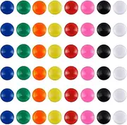 Patelai 48 Pieces Mini Fridge Magnets Round Magnetic Button Whiteboard Magnets Office Magnets, 8 Colors
