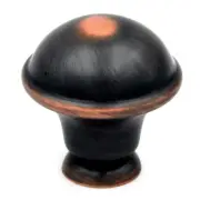 Pack of 20 P2243-OBH Oil Rubbed Bronze 1 1/4" Dome Cabinet Knobs Pulls Hickory