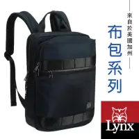 在飛比找momo購物網優惠-【Lynx】美國山貓輕量防潑水斜紋尼龍布包 多隔層機能 電腦