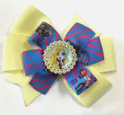 Beautiful Monster High (Lagoona Blue) inspired hair bow for girls.