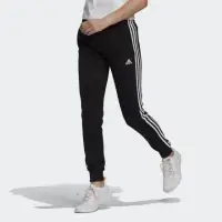 在飛比找momo購物網優惠-【adidas 愛迪達】運動褲 長褲 黑 W 3S FT C