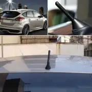 3" Carbon Fiber Short Stubby Screw-on Mast Antenna For Acura Mazda Nissan NEW (for: Nissan)
