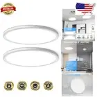 Two Pack 4700lm Ultra Thin LED Flush Mount Ceiling Lights - Waterproof Home