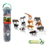 COLLECTA 迷你野生動物組(盒裝-12入)~通過安全檢驗 英國高擬真模型R1105