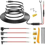 Radar Detector Hardwire Kit,Direct Wire Wiring kit for Cobra Uniden Escort Beltronics Passport Whistler etc Radar Detector Quick Connection Plug and Play Power Cord Cable DC3.5 Plug(13FT)