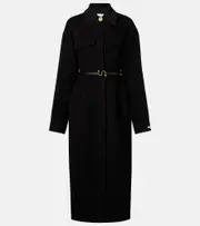[Sportmax] Sportmax Olio virgin wool coat UK 6 black