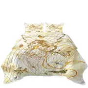 Girly Fantasy Art Rhapsody in Gold Butterfly Girl Coverlet