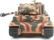 POCO DIVO German Tiger I Heavy Tank, 1/24 Infrared IR Combat Panzer RTR 2.4Ghz RC Armored Vehicle, Taigen 3841-11-L-C Late Version Airbrush Paint, Sound Light Recoil WWII Military Model, Camouflage