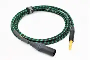 12' TRS/XLR Balanced Cable ~ EA Lyric HG 12 feet Gold or Nickel Plugs ~ FREE BAG