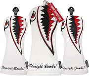 SHABIER New War Shark Flying Tiger Warshark Golf Driver Headcover for Taylormade M3 M4 M5 M6 SIM Golf Club