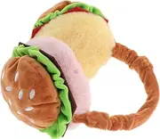 [FOMIYES] Cute Burger Ear Warmers Plush Ear Covers for Women Men Boys and Girls Windproof Thermal Protection for Outdoor